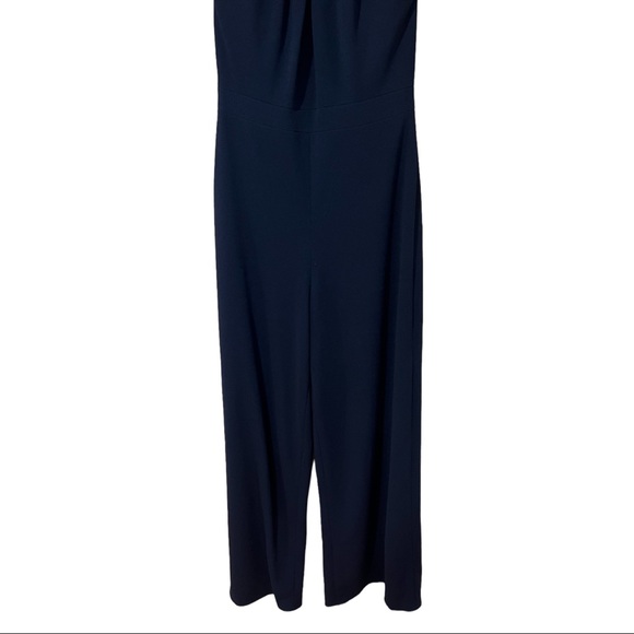 Dessy Collection Strapless Crepe Jumpsuit in Midnight, Size 6
